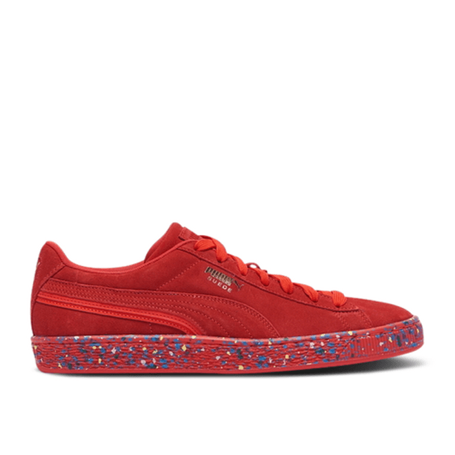 Puma Suede Triplex Mono 'Red Paint Splatter'
