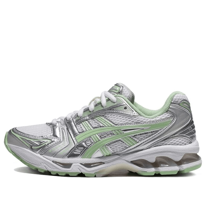 ASICS Womens WMNS Gel-Kayano 14 Silver Green Athletic 