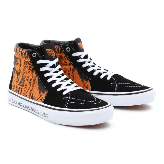 Vans SK8 HI x ONE PIECE BLACKORANGE Skate 