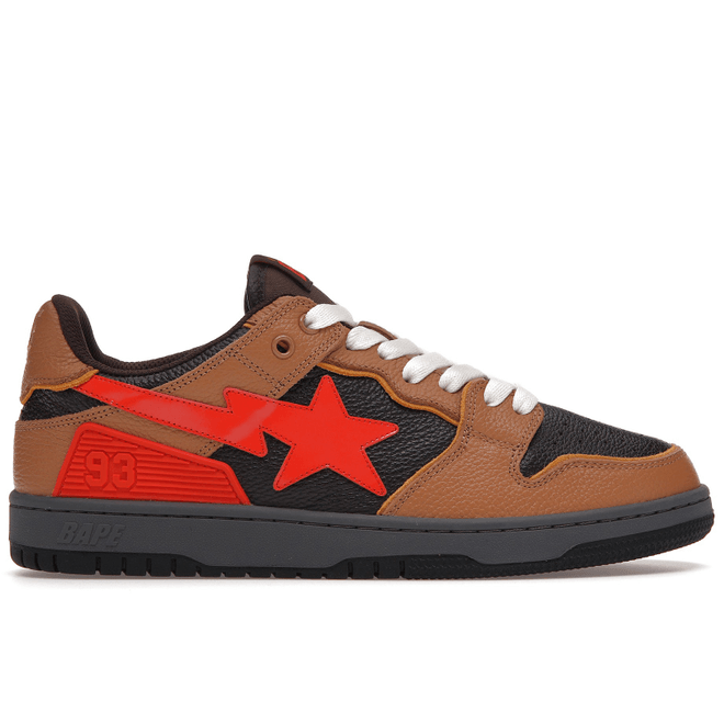 A Bathing Ape Bape SK8 Sta Brown Orange