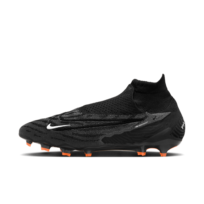 Nike Gripknit Phantom GX Elite Dynamic Fit FG Black Dark Smoke Grey Total Orange