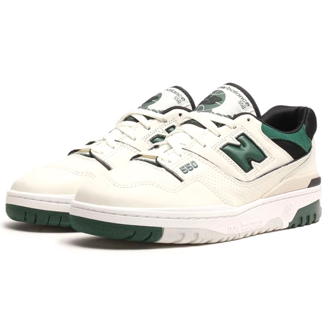 New Balance 550 Sea Salt Pine Green