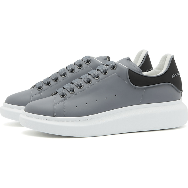 Alexander McQueen Heel Tab Oversized Sneaker Gun Grey 