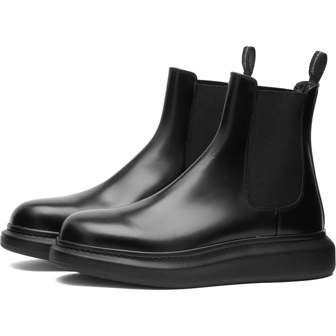 Alexander McQueen Men's Wedge Sole Hybrid Chelsea Boot Black