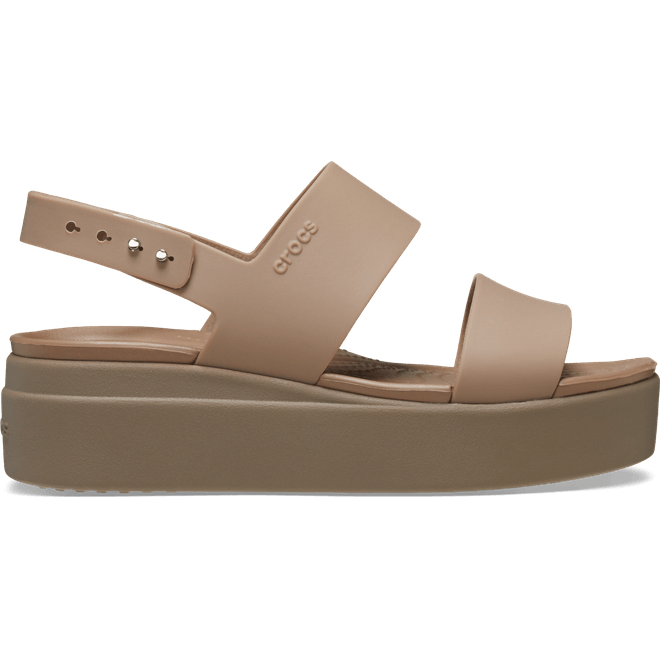 Crocs Women Brooklyn Low Sandals Latte/Mushroom 