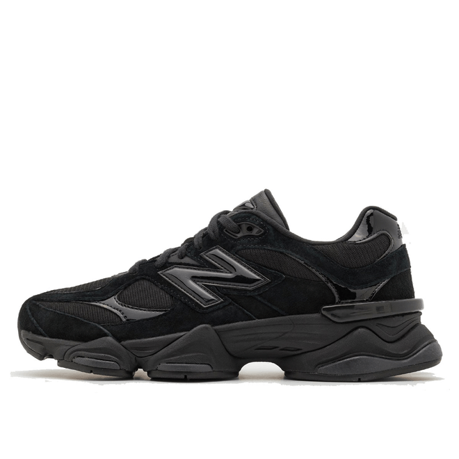 New Balance 9060 'Triple Black Suede Patent' 