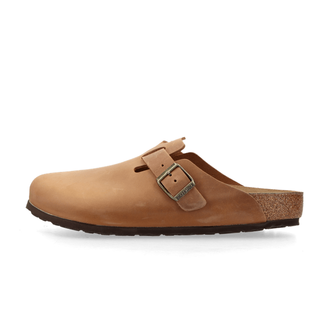 Birkenstock Boston Natural Leather Oiled "Cognac"
