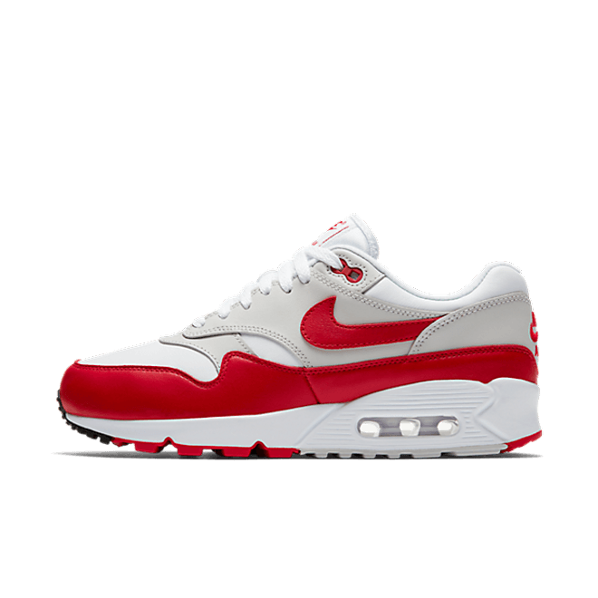 Nike Wmns Air Max 90/1 'White / University Red - Neutral Grey - Black'