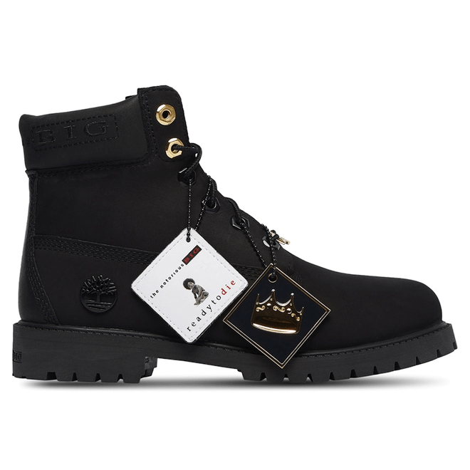 Timberland 6" Premium Boot The Notorious B.I.G. Black (GS)