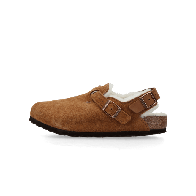Birkenstock Tokio Inside Shearling Suede Leather/Fur "Mink"
