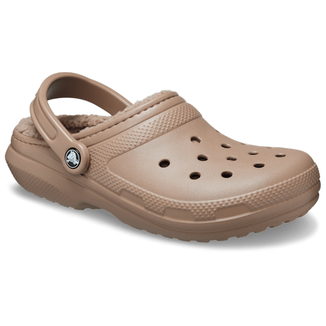 Grey Classic Lined Fur Lined Crocs Women's Crocs Unisex Classic