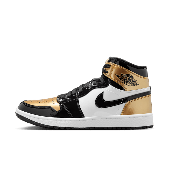 Air Jordan 1 Retro High Golf 'Patent Gold Toe'