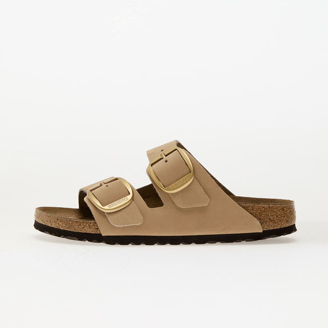 Birkenstock Arizona Big Buckle Nubuk Leather Sandcastle 