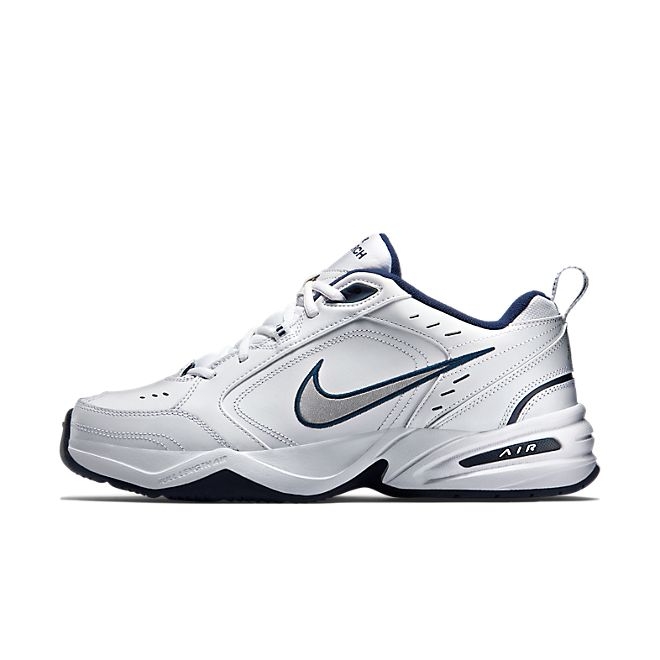 Nike Air Monarch IV White Metallic Silver