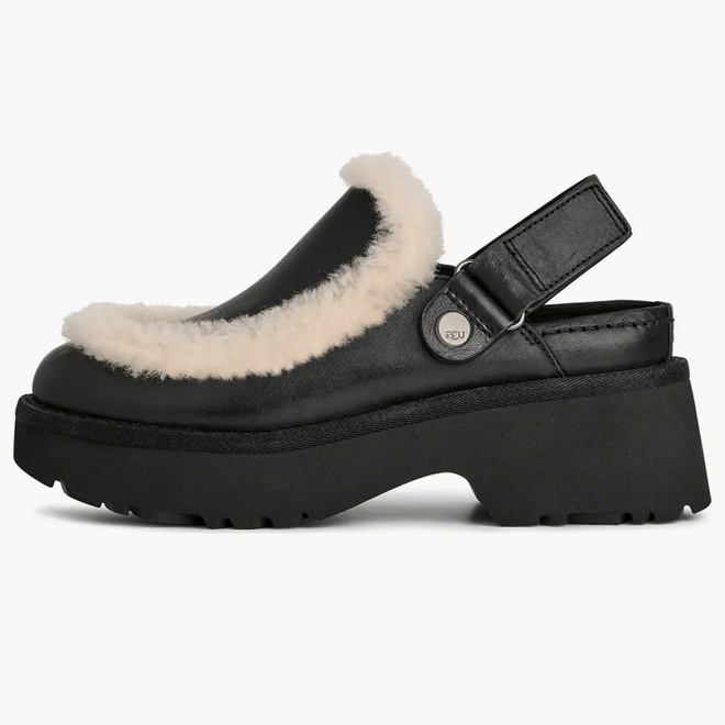 UGG® Esmee Leather Clog Black