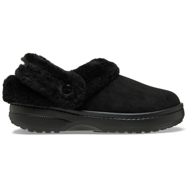Crocs Classic Unfurgettable Vegan Suede Clogs Black 