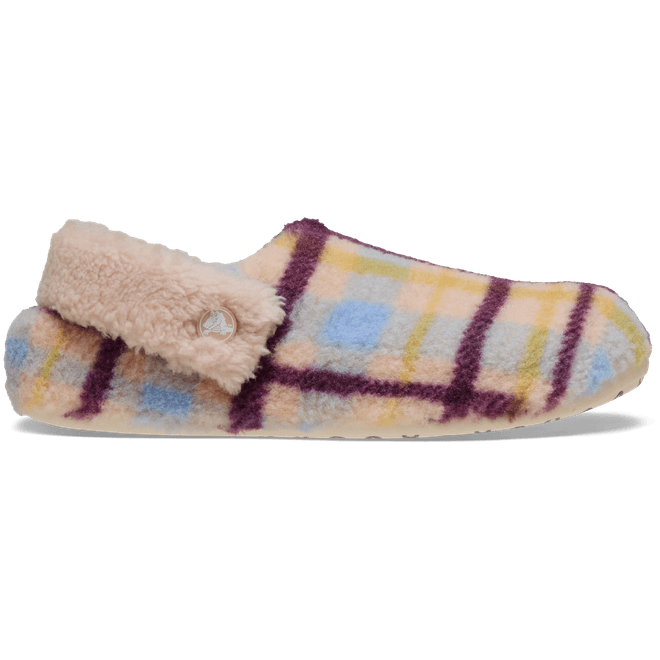 Crocs Classic Cozzzy Plaid Slipper Slippers Pink Caramel 