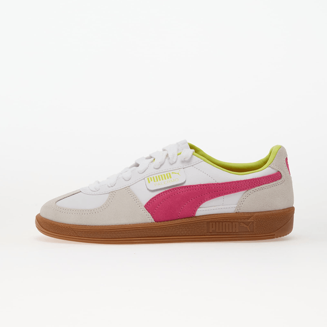 Puma Palermo Lth Puma White-Fluro Pink Pes 