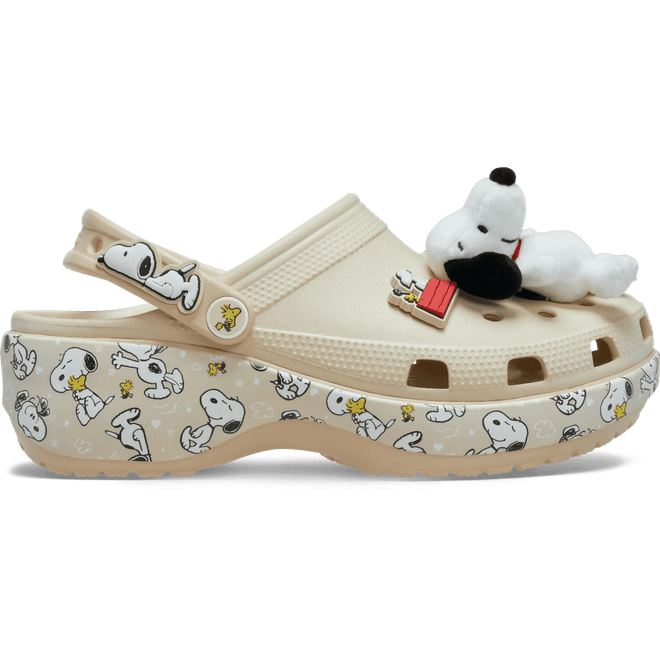 Crocs Women Peanuts Classic Platform Clogs Multi 
