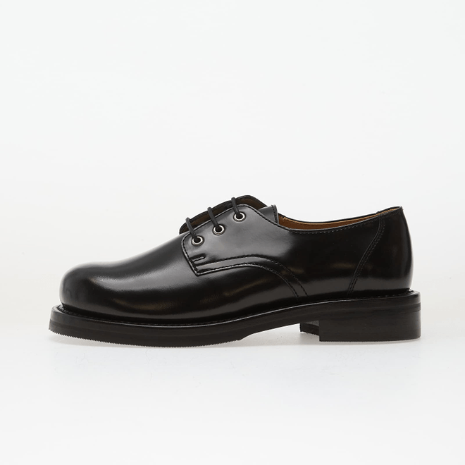 OUR LEGACY Reception Shoe Glazed Black Leather 