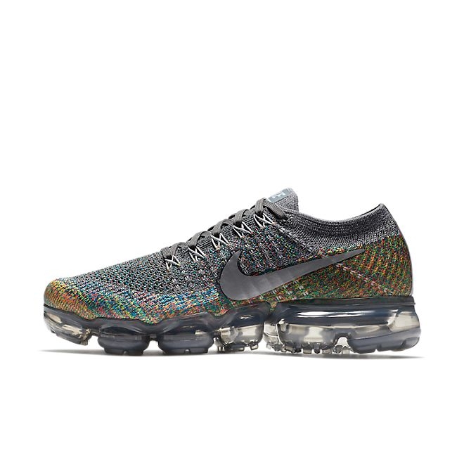 Nike Wmns Air Vapormax Flyknit (Dark Grey / Reflect Silver - Blue Orbi