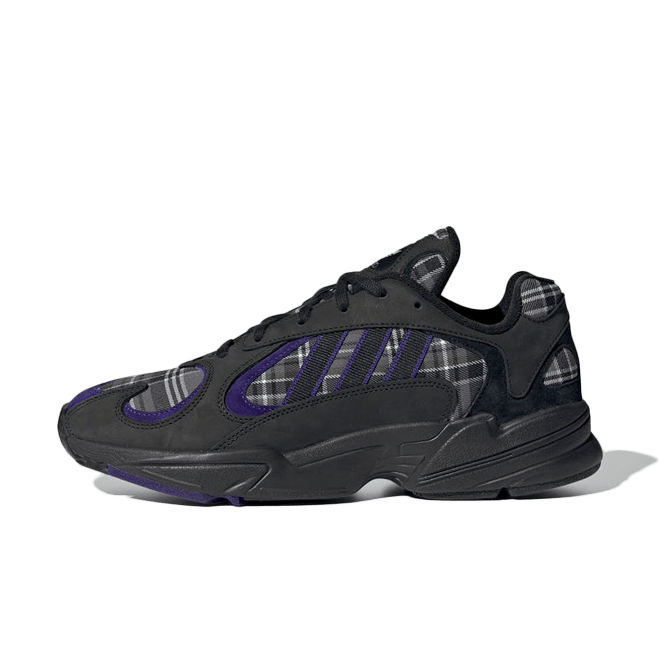 adidas Yung-1 Plaid 'Purple Black'