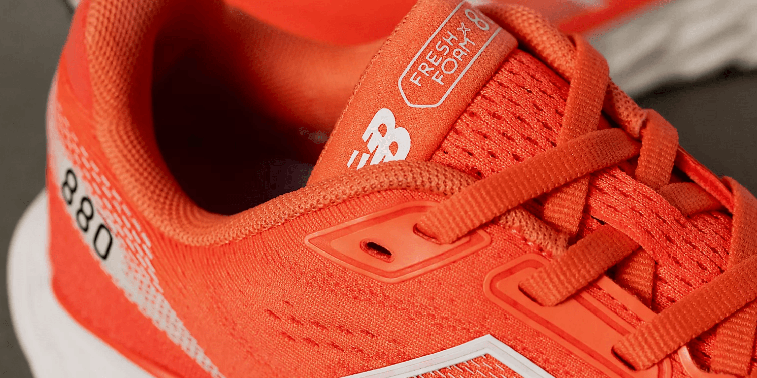 red New Balance Fresh Foam X 880 closeup