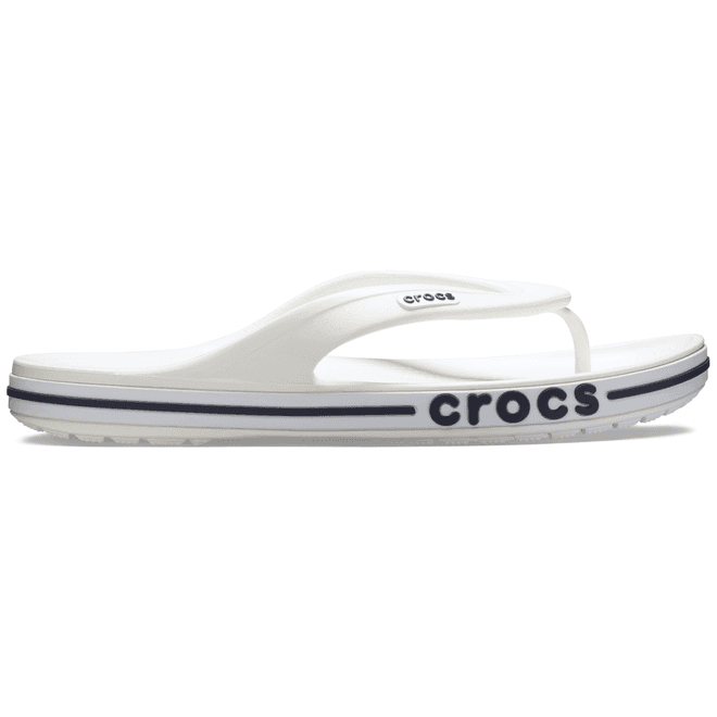 Crocs Unisex Bayaband Flips White / Navy