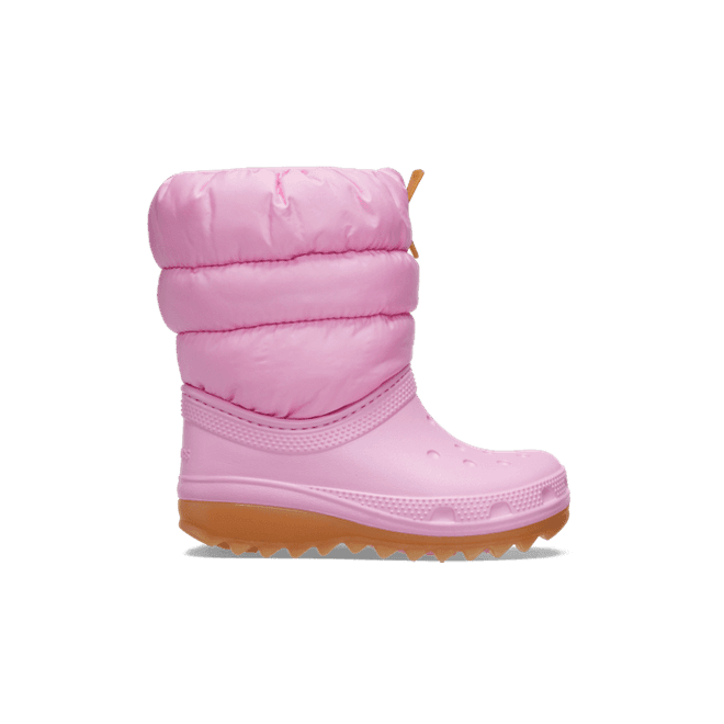 Crocs Kids Classic Neo Puff Boot Boots Pink Tweed / Gum