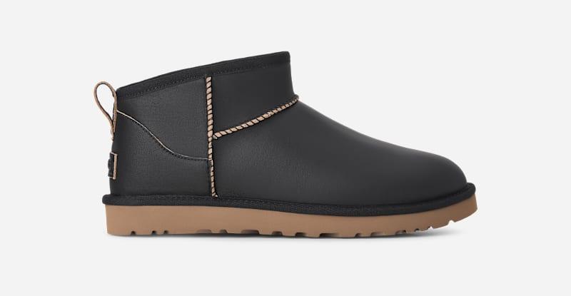 UGG® Classic Ultra Mini Contrast Boot 'Black & Amphora'