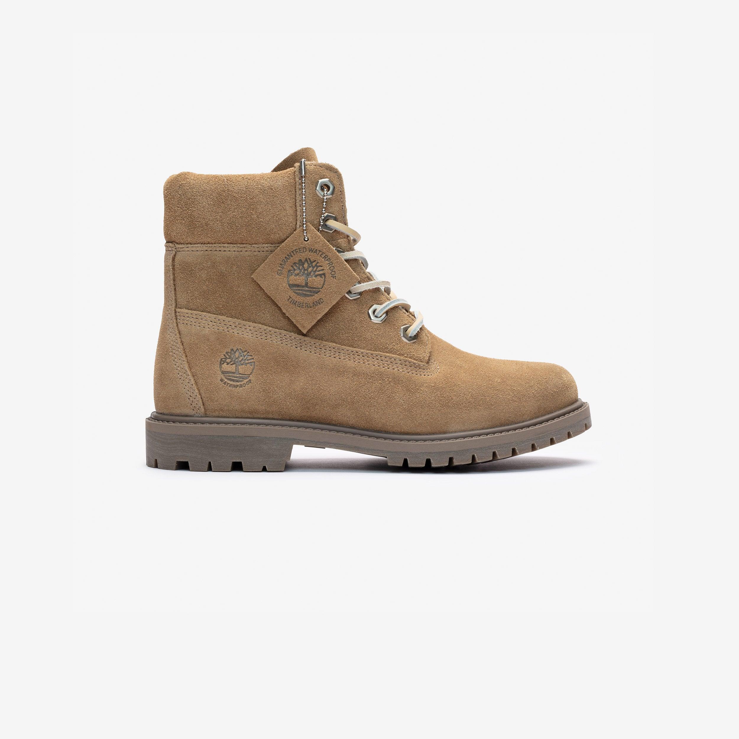 Timberland Wmns Premium 6 Inch Lace Up Waterproof 'Medium Beige Suede'