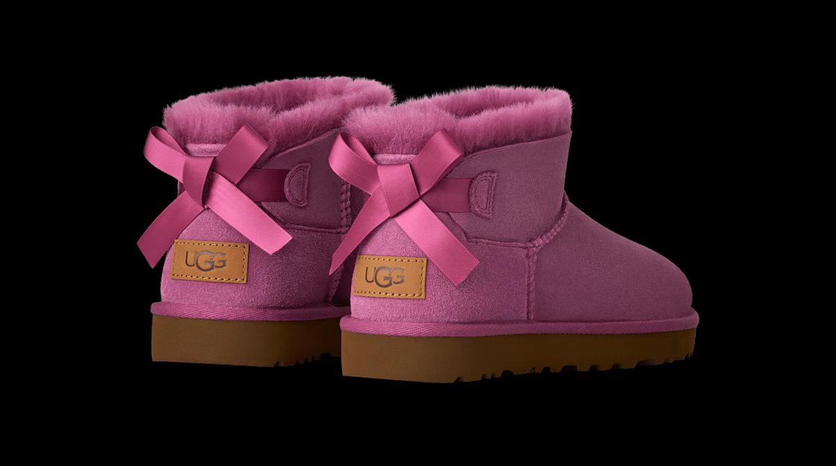 UGG® Ultra Mini Bailey Bow Boot 'Dark Winterberry'
