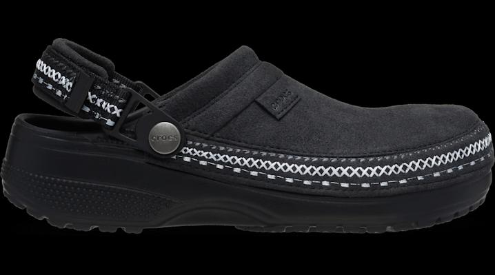 Crocs Crafted Vegan Suede Stitch Clogs 'Black'