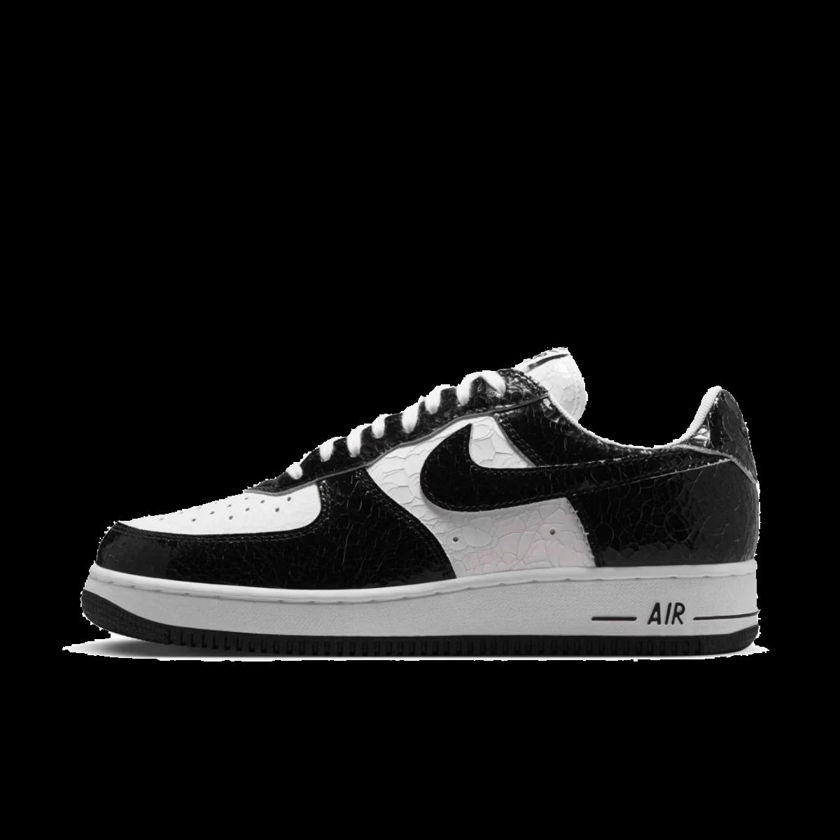 Nike Air Force 1 Low Cracked Leather 'Black'