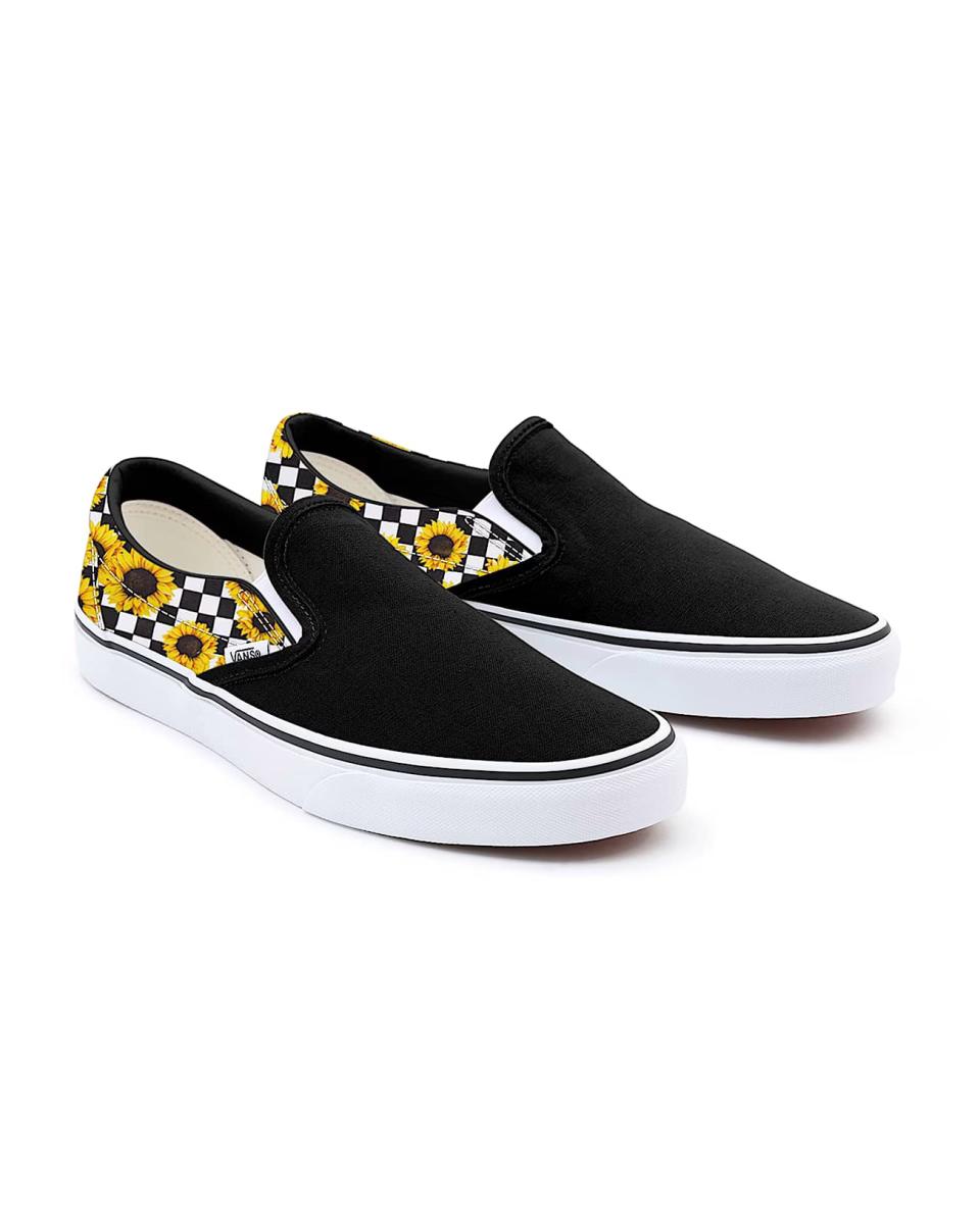 Vans Gepersonaliseerde Sunflower Slip-On