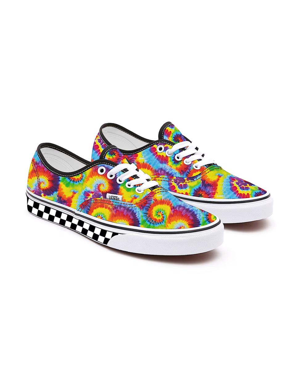 Vans Gepersonaliseerde Rainbow Tie Dye Authentic