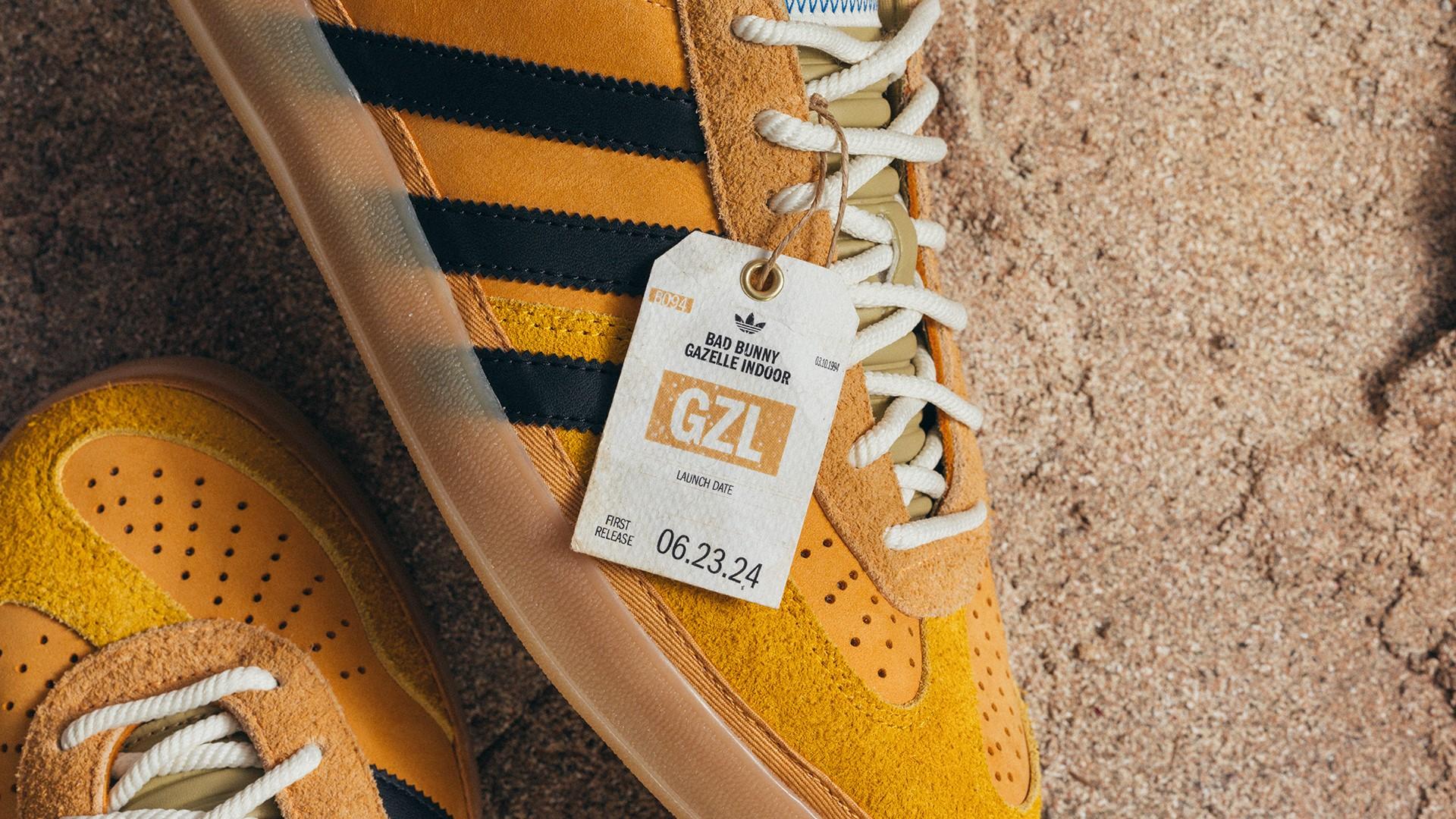 Bad Bunny x adidas Gazelle Indoor 'Solar Gold' Goes Official Ahead of 17 October Drop