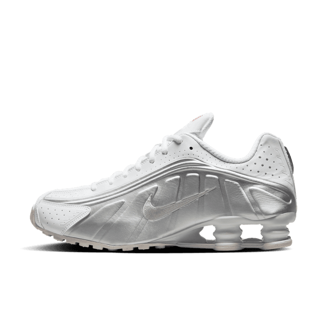 Nike Shox R4 'White & Bright Crimson'