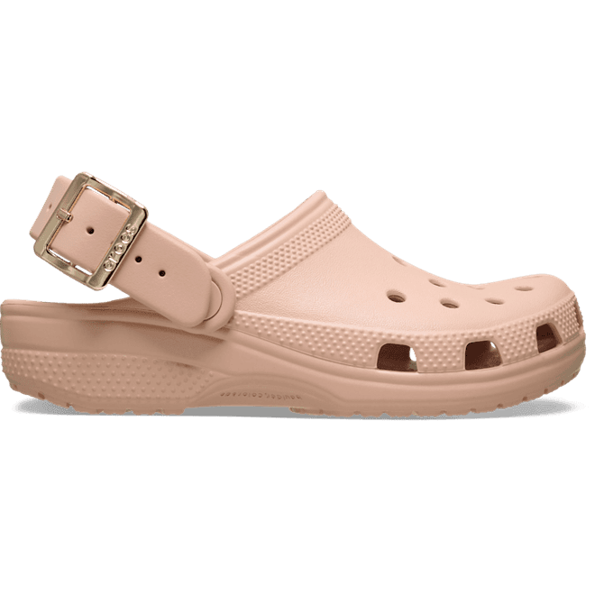 Crocs Classic Metallic Buckle Clogs Blush