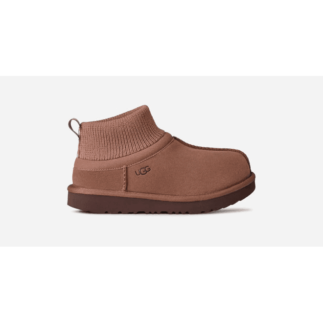 UGG® Classic Ultra Mini Stretch Cuff Boot Kids Rocky Oak