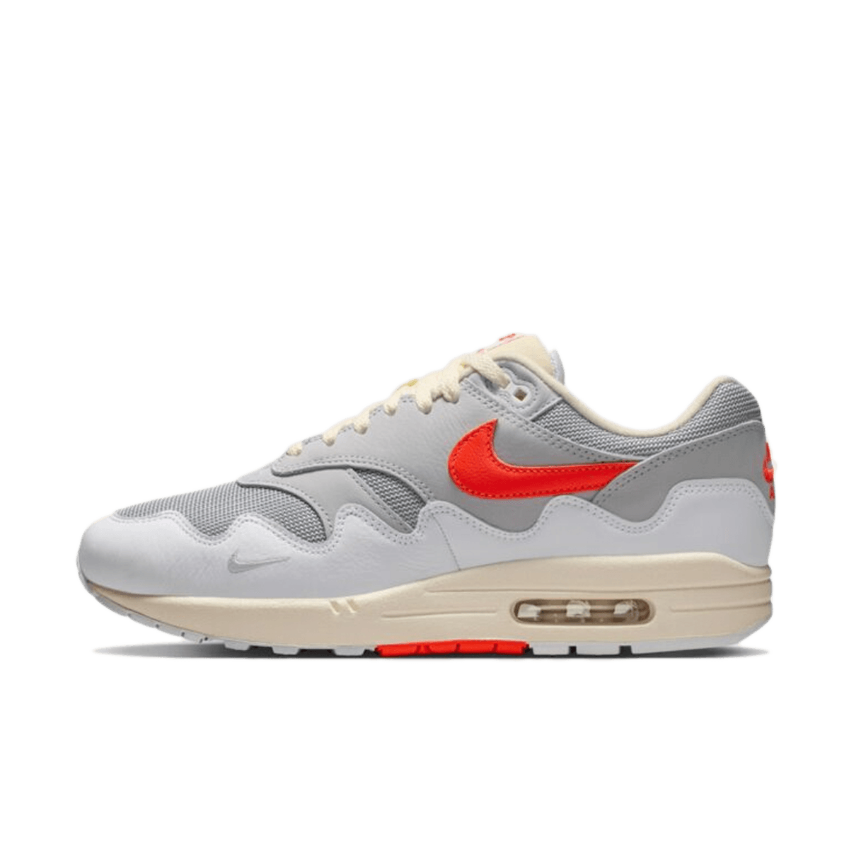 Patta x Nike Air Max 1 ’87 'White & Hyper Crimson'