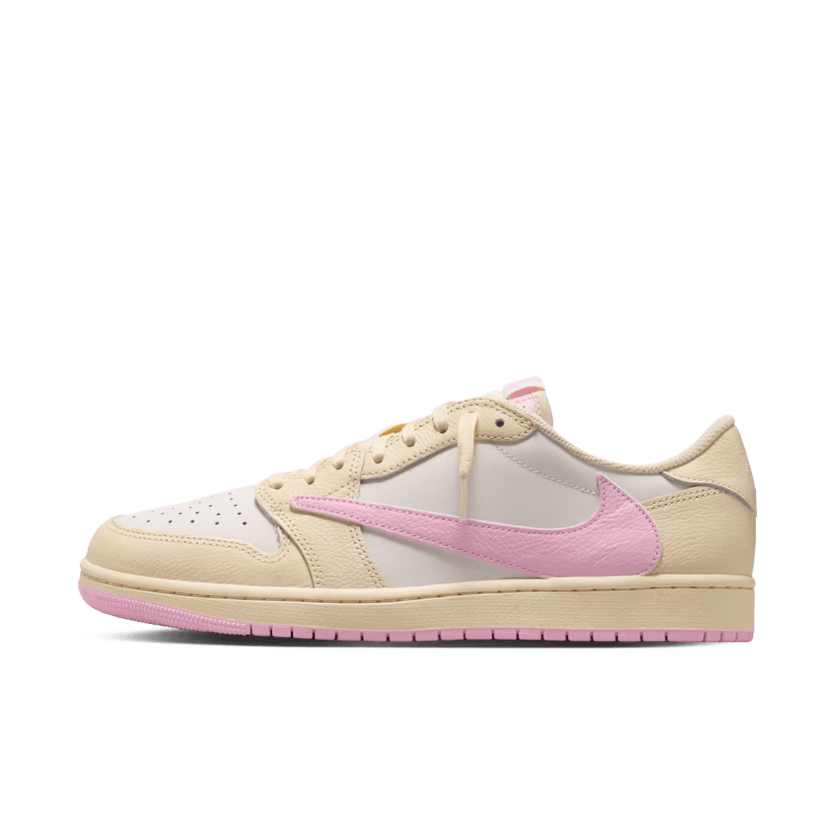 Travis Scott x Air Jordan 1 Low OG 'Muslin & Shy Pink' - Pink Pack