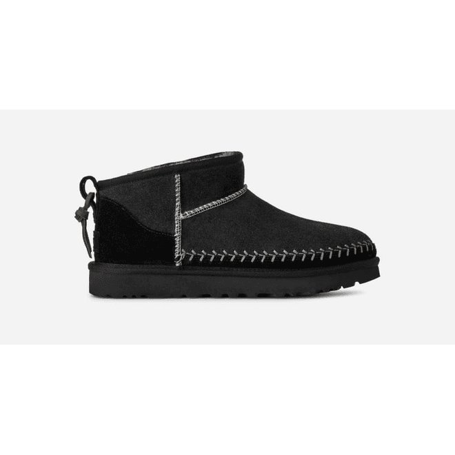UGG® Classic Ultra Mini Biarritz Boot Black