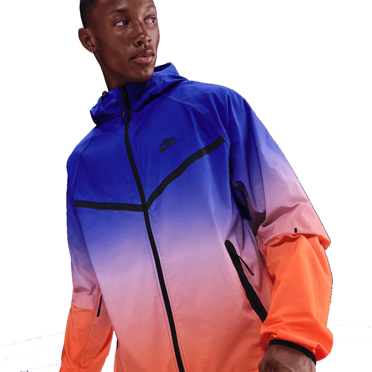 Nike Tech Windrunner Full-Zip Jacket 'Vivid Orange & Game Royal'