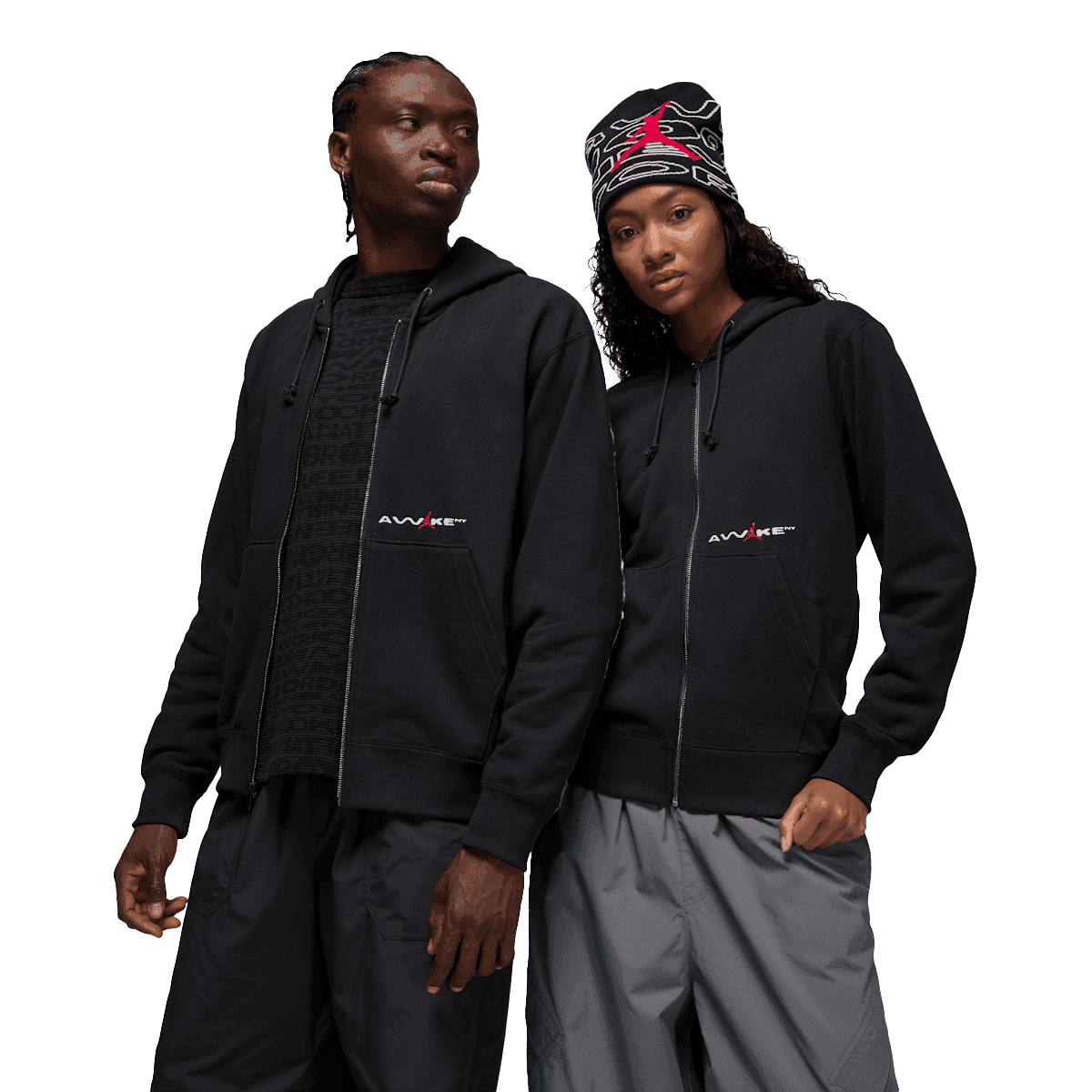 Awake NY x Jordan Full-Zip Fleece Hoodie 'Black'