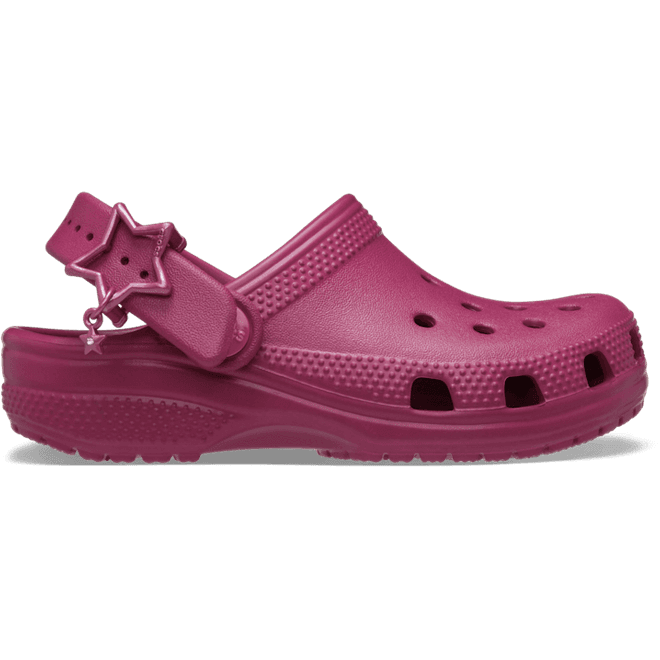 Crocs Toddlers Classic Star Buckle Clogs Kinder Royal Pink