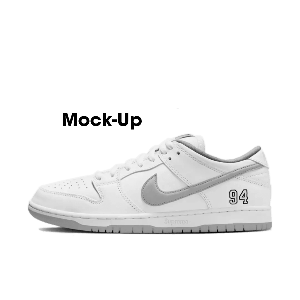 Supreme x Nike SB Dunk Low Pro 'White' - 2025