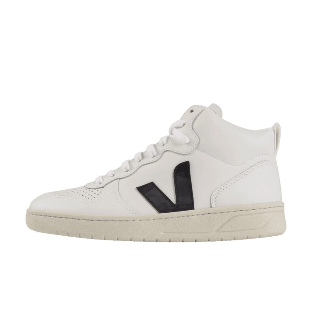 Veja V-15 Leather - White & Black