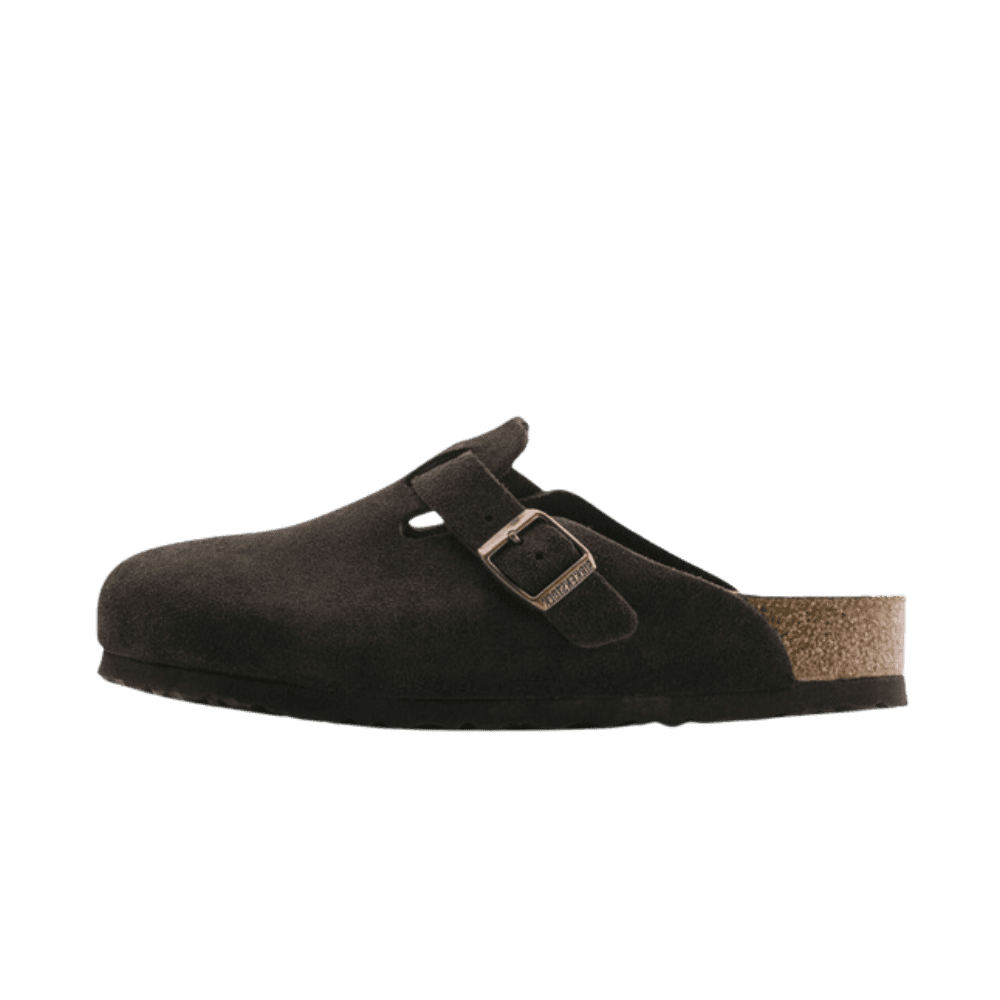 Birkenstock Boston SYN Desert Dust Black VEG Narrow
