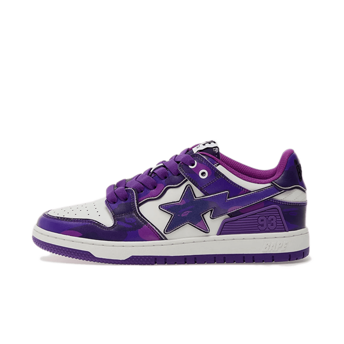 A Bathing Ape Bape SK8 STA 1 M2 'Purple Camo'